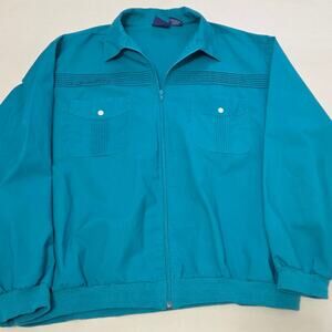 John Blair men's Spring Jacket / long sleeve zip up shirt size XL-RG